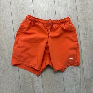 Gymshark Arrival Shorts Men’s XS Orange Athletic Training Gym